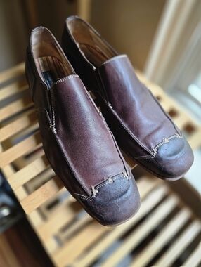 Vintage Gordon Rush Men’s Leather Slip-On Dress Shoes | Brown | Size 10.5